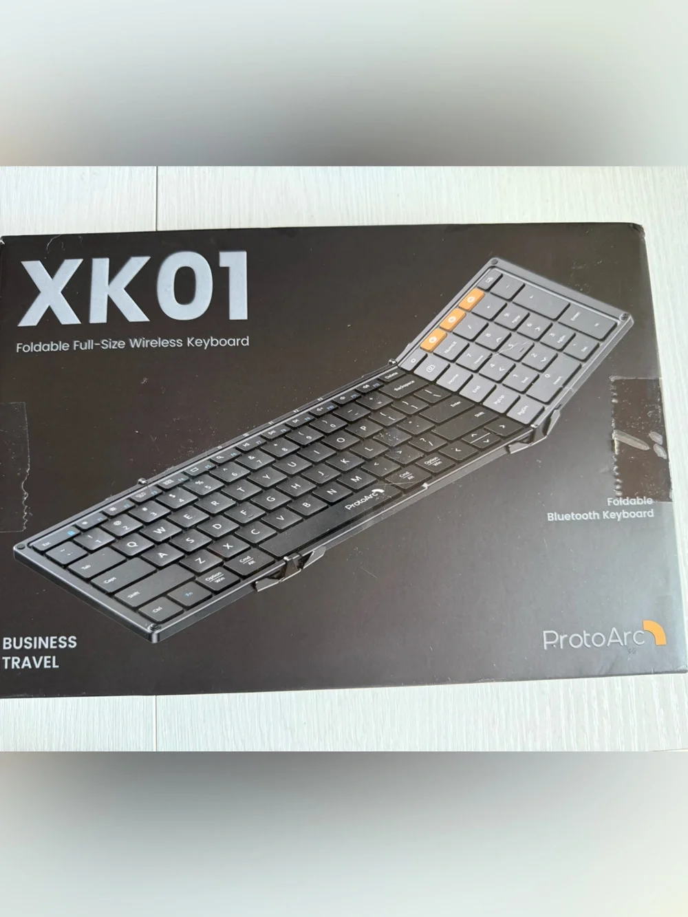 XK01 Foldable Wireless Keyboard - Black